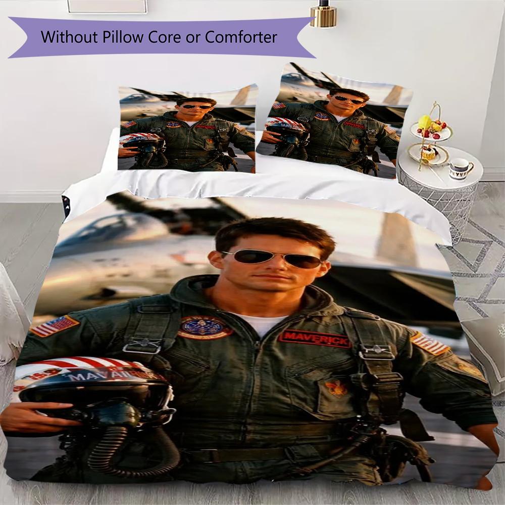 Top Gun Maverick Bedding Without Core 1 Duvet Cover 2 Pillowcase Without Core Duvet Cover And Pillowcase Soft And Comfortable Bedding Set