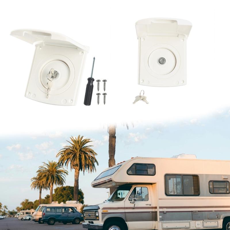 Weather Resistant ABS Travel Trailer Campers Water Filler Lid With Quick Connect Interface And UV Resistant Construction
