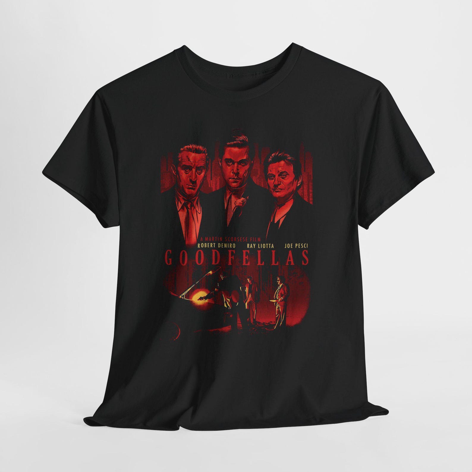 Goodfellas Three Wise Men Mafia Gangster Movie Black Tees T-Shirt Size S-5XL 4XL