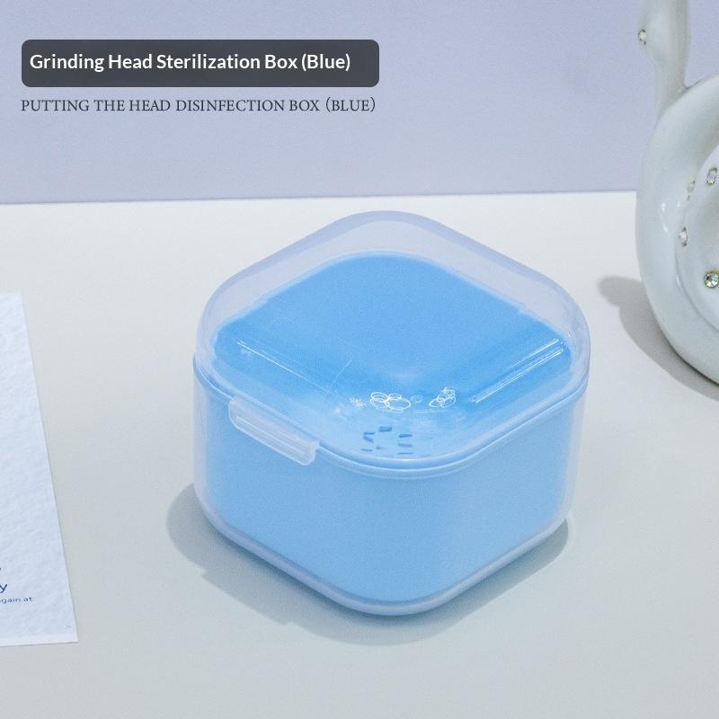 Non-Toxic Multifunctional Disinfection Box Double Layer Soaking Feature for Nail Art Tools Salon Manicure
