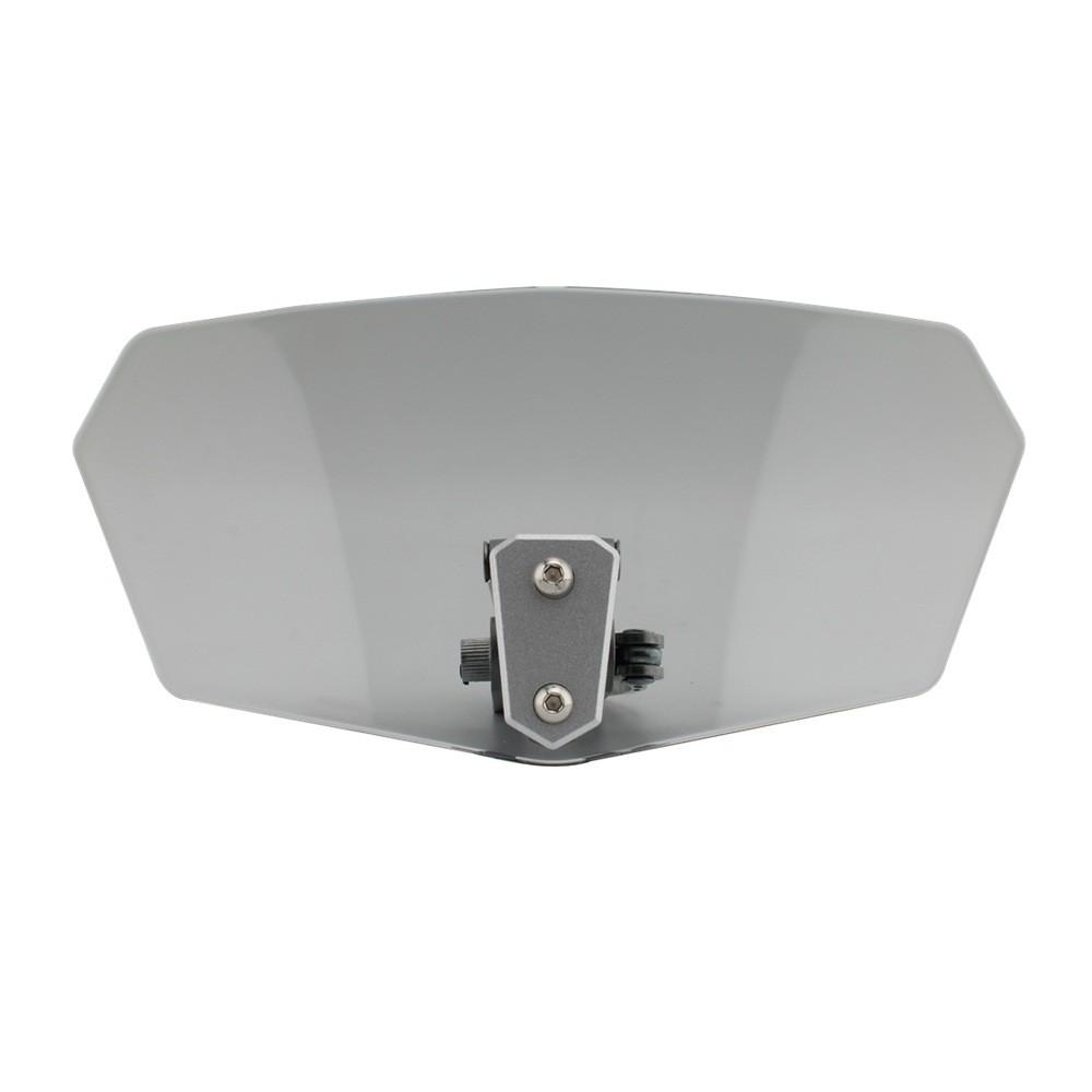 Durable Motorcycle Windshield Screen Available In Clear And Gray Variants