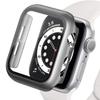 Gehärtetes Glas+Hülle für Apple Watch 11 10 46mm 42mm 9 8 7 PC Stoßfänger Displayschutz Hülle iWatch Serie 6 5 4SE 44mm 40mm 41 45 7