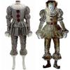 Stephen King's Het Volledige Set Halloween Kostuum Pennywise Clownspak Joker_y Hoge Kwaliteit