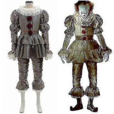 Stephen King's To Kompletní sada Halloweenský kostým Pennywise Klaunský oblek Joker_y Vysoká kvalita
