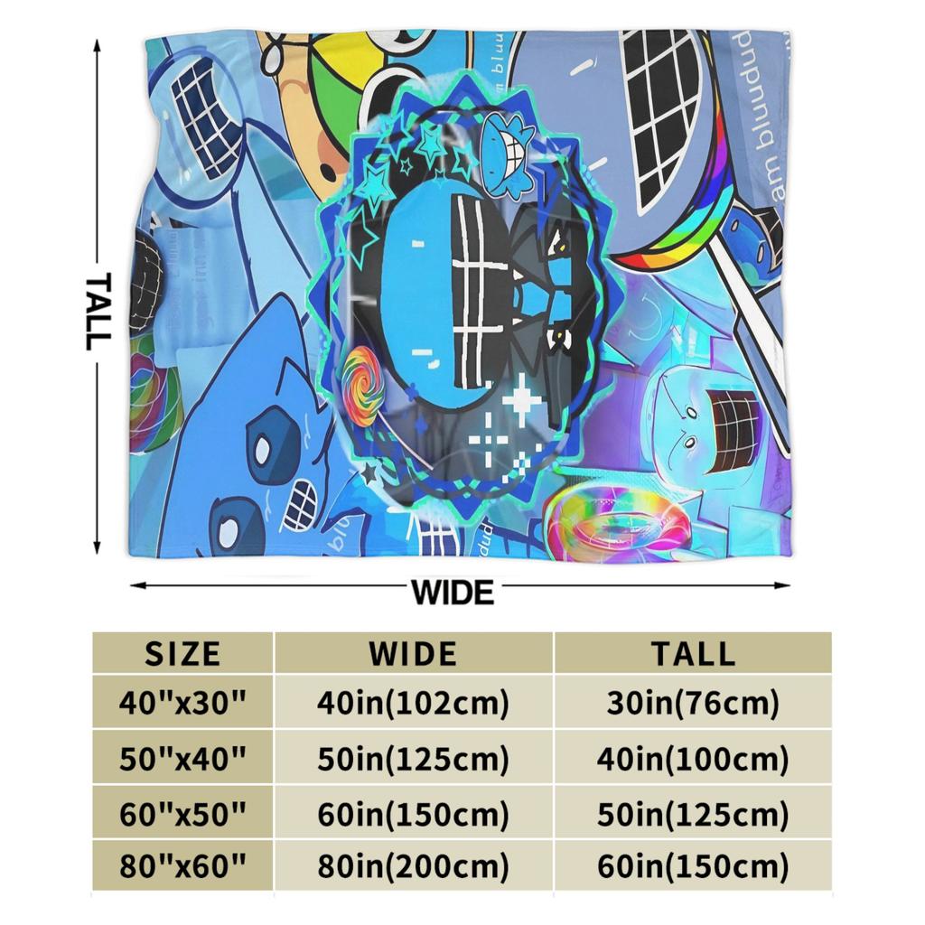 Bluudude Gubby Spawn Point Blankets Forsaken Game Picnic Flannel Throw Blanket For Couch Chair Sofa Bed Soft Bedspread Gift Idea