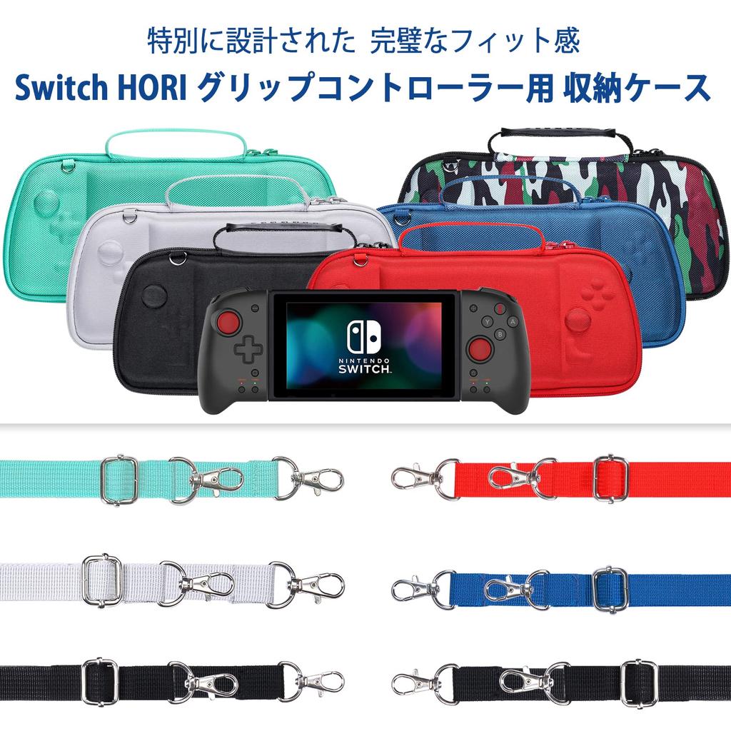 Armazenamento dedicado Compatível Hori Grip Controller para Nintendo Switch Split Pad Azul [Aenllosi case] Pro/Compact (Somente caso)