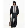 Blaexit Zuo Shandiao Cleanfit Black Short Cotton Jacket Men's Winter Thickened Coat with Fur Collar Parka