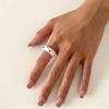 5 Pcs Resin Ring 3D Cute Chick Finger Ring Set Funny Candy Color Wide Animal Ring Geometric Ring for Women Girl Jewelry