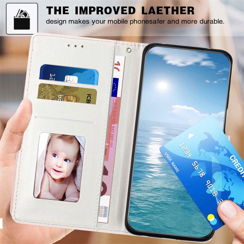 Case for Samsung Galaxy A27 A17 A07 A37 A57 A56 A36 A55 S26+ Ultra S25 Edge S24 FE Plus Case Leopard Print Wallet Leather Cover