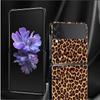 Fashion Leopard Print Panther Black Pc For Samsung Galaxy Zflip3 Z Flip3 5g Zflip Flip Smartphone Case