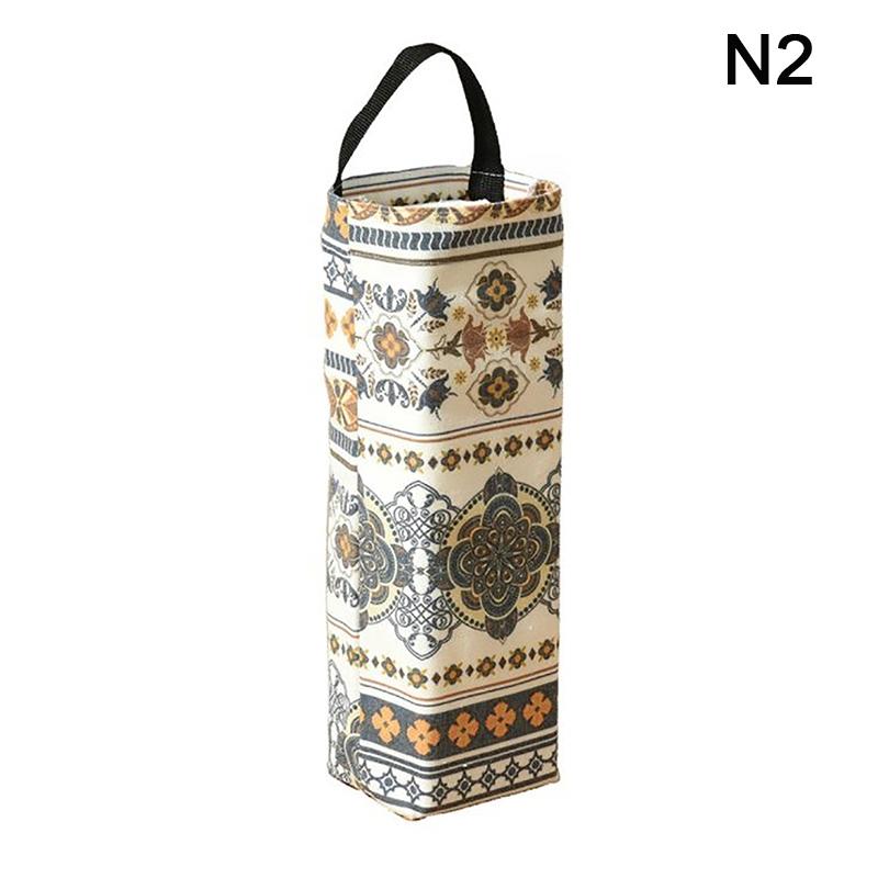 Waste Bag Container Garbage Bag Holder Wall Hanging Large Capacity Pull Type Canvas Multipurpose Grocery Kitchen Supplies