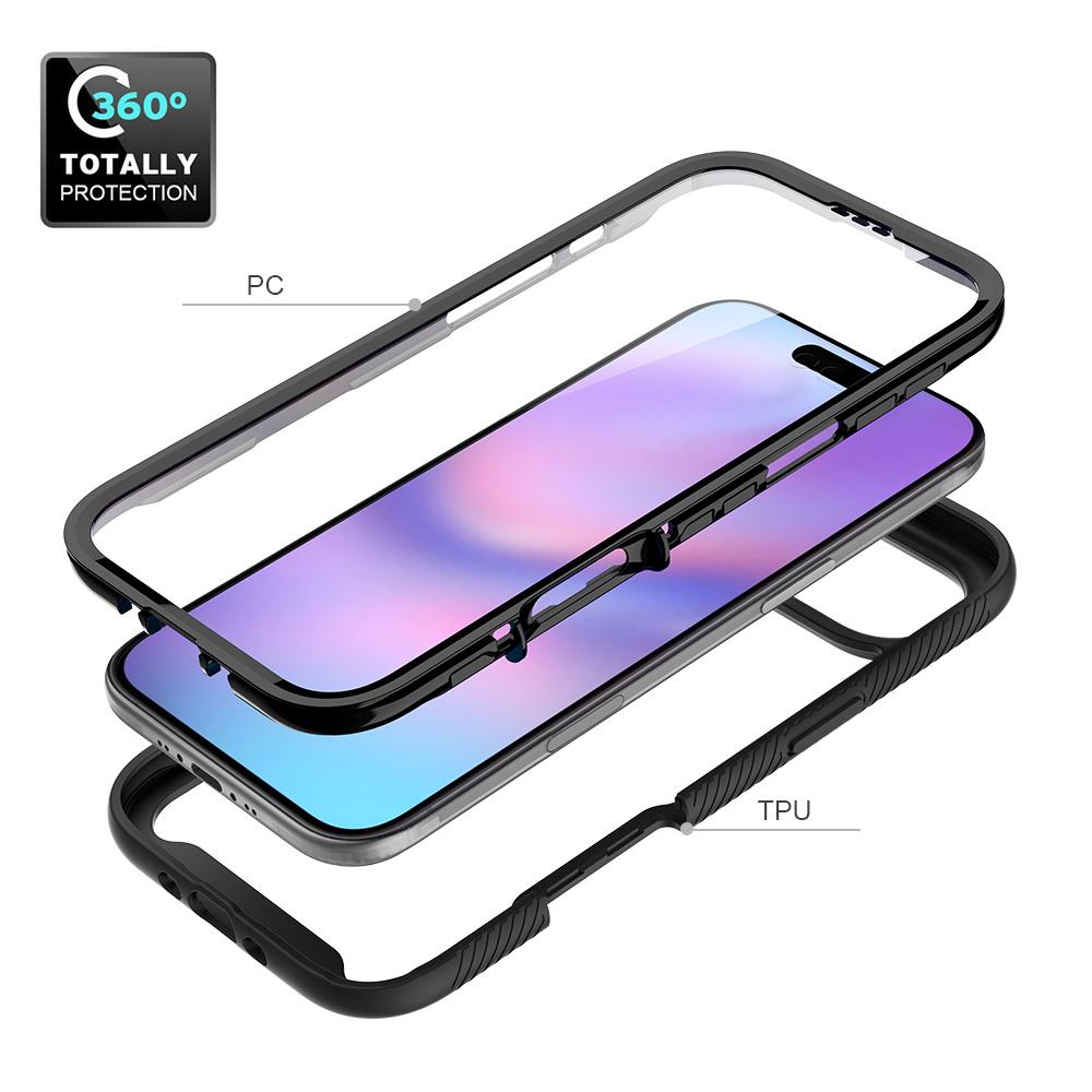 Clear Case for iPhone 17 Air PC+TPU Phone Back Cover with PET Screen Film