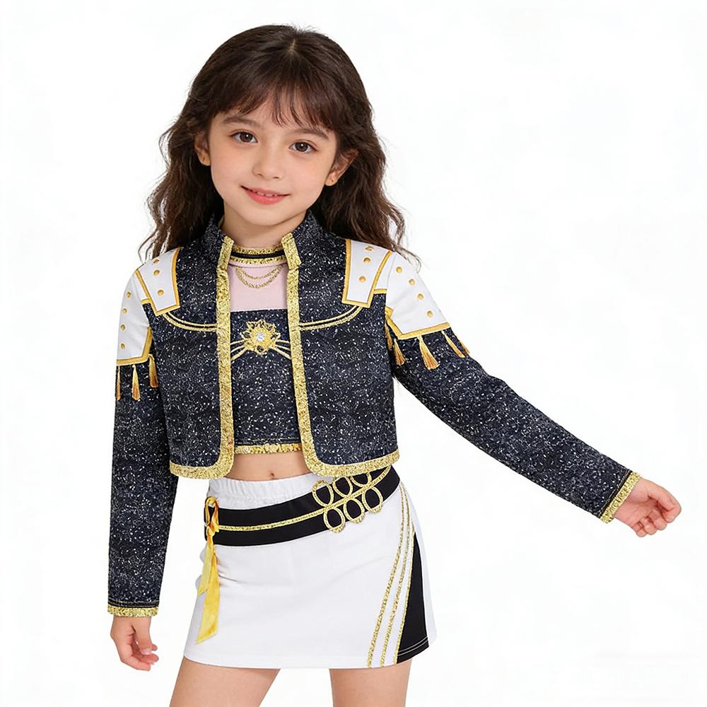 In Stock  Rumi Cosplay Coat Vest Shorts Costume Set Zoey Mira Dress Up Child Halloween Carniva Suit