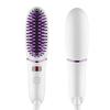 Portable Electric Ironic Men Hair Straightener Comb Brush Lady Merry Dryer Hair Blower Hair Straightener Salon Styler With LED