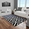Rug - MANI TEXTILE - Scandinavian - Black - 120x180cm - Non-slip and Machine Washable