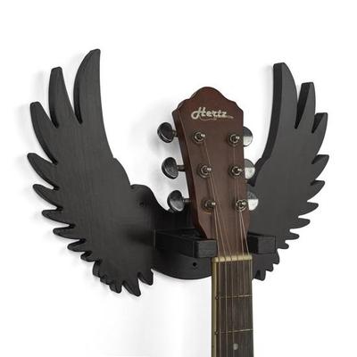 Wieszak ścienny na gitarę Drewniany stojak wieszak na gitarę Design skrzydła orła Na gitary akustyczne, elektryczne i ukulele
