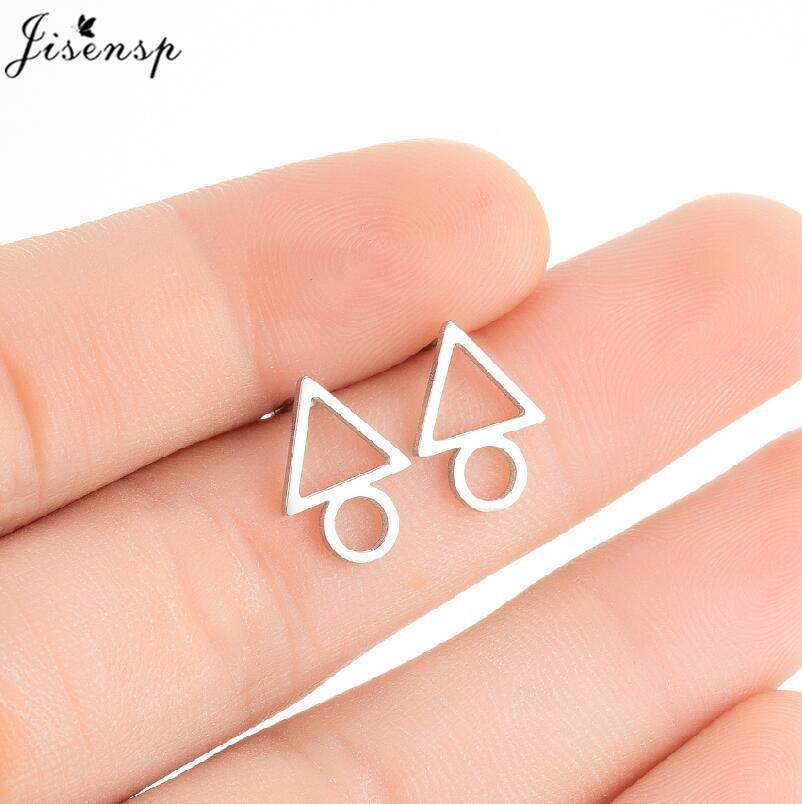Ethnic Sun Totem Stud Earrings Personality Stainless Steel Heart Key Lock Arrow Earings for Women Geometric Jewelry Oorbellen