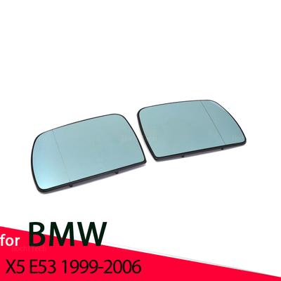 Heating Side Mirror Glass Lens Door Wing Rear View Mirror Glass for BMW X5 E53 1999-2006 Car Accessories