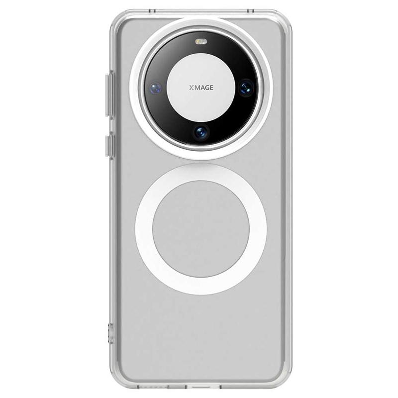For Huawei Mate 60 Pro Case Cover Huawei Mate 60 Pro Capas Transparent Annular Magnetic Matte Clear Fundas Huawei Mate 60 Pro