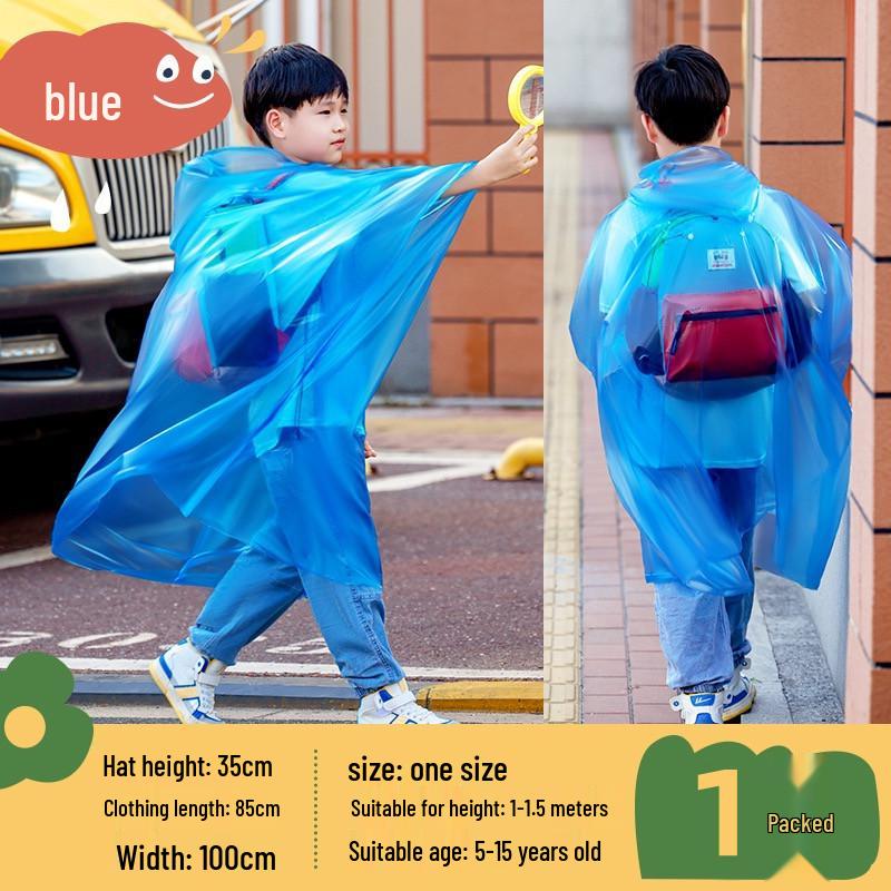 Утолщенный дождевик: Стильный и портативный дождевик для детей детского сада и начальной школы