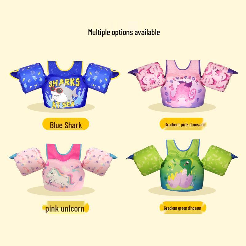 Youth Swim Vest with Arm Rings for Ages 3-7