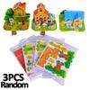 3D Three-dimensional Building Puzzle Model Toys DIY Handmade Paper Puzzle Building Blocks Educational Toy Gifts for Children