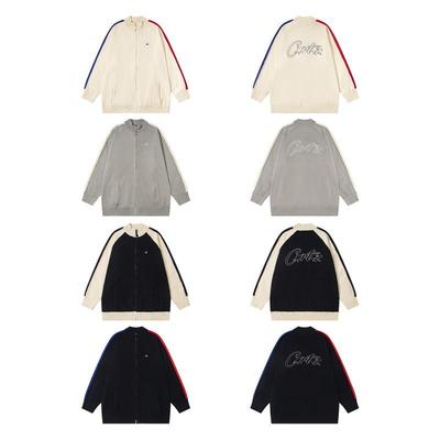 Corteiz Trendiger Woll-Reißverschluss-Cardigan - Amerikanischer Retro Street Hip Hop Unisex Jacke