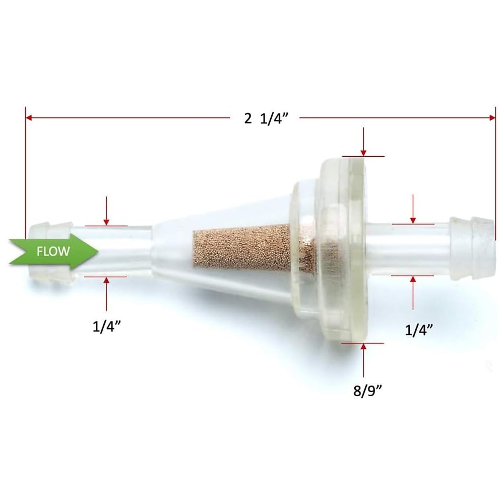 YOUNGDING Fuel Filter, Gasoline Filter, Fuel Filter, General Purpose Fuel Filter, Metal Fiber, Motorcycle,