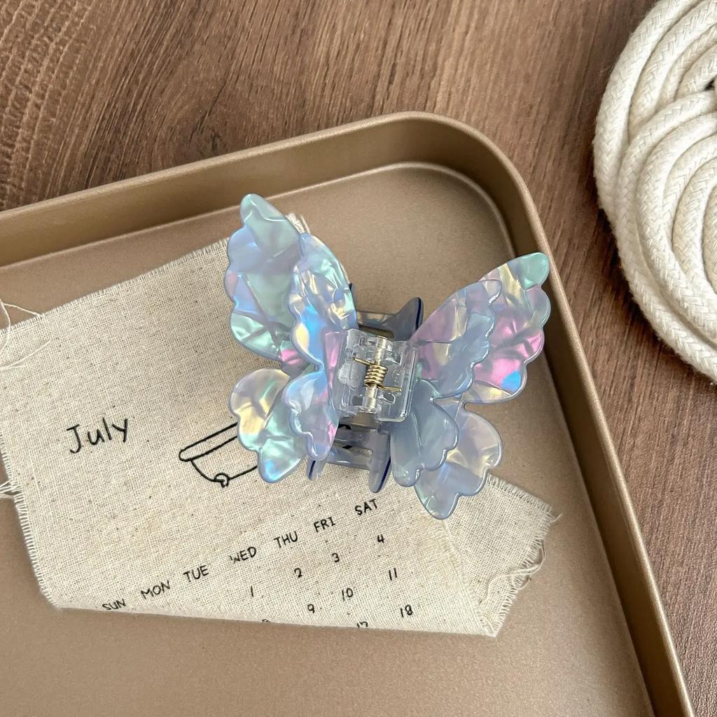 Hair Scratch Butterfly Retro Acetate Crab Fashion Vintage Hairpin Hair Catch for Women and Girl Hairpin Mermaid Hair Accessories