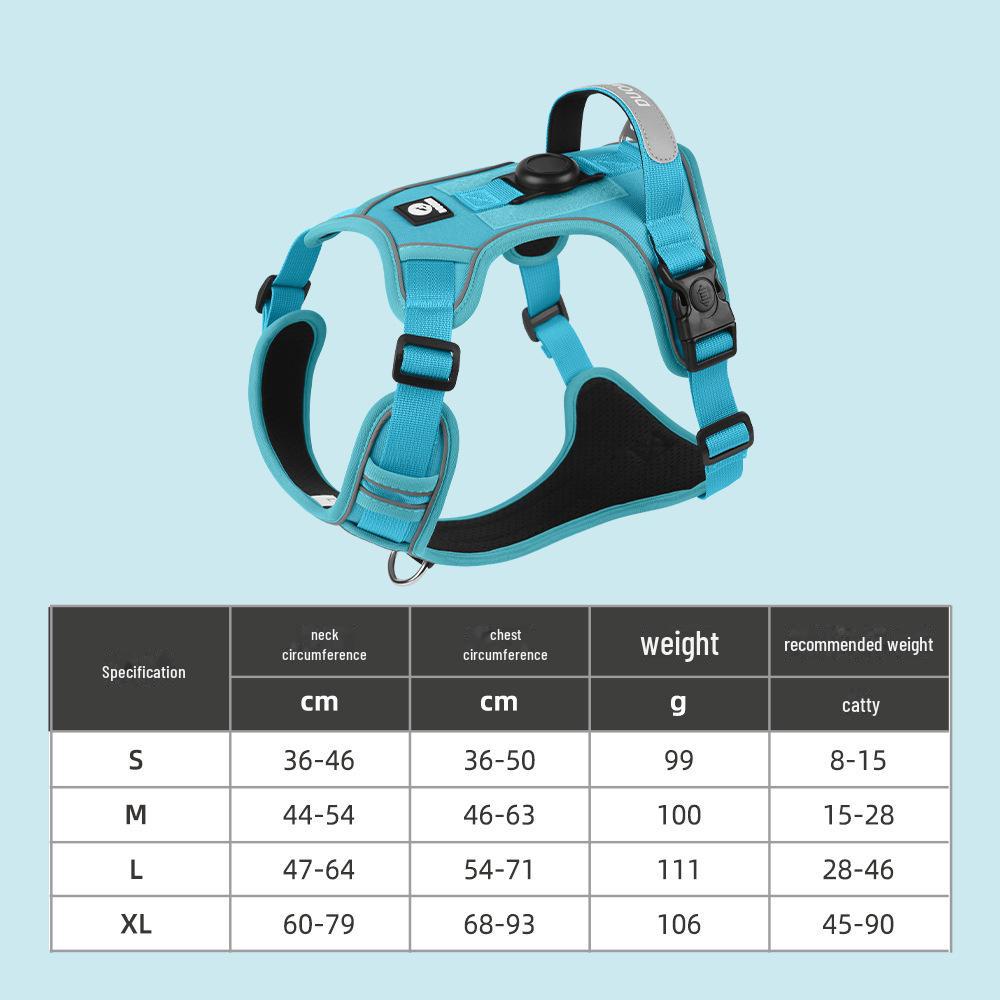 

Нагрудная шлейка для собак с локатором Airtag: Канат для тренировок на открытом воздухе и предотвращения потери тяги S