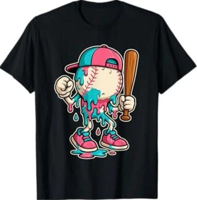Baseball Drip für Jungen Eiscreme Drip Baseball T-Shirt