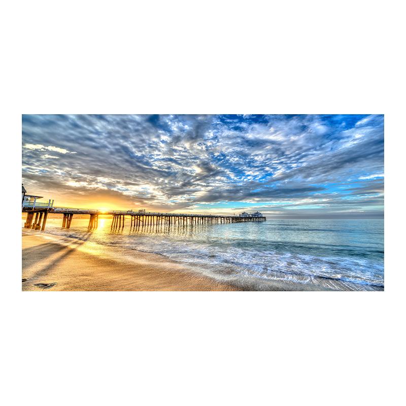 Sea Beach Bridge Posters And Prints Landscape Pictures Canvas Painting Modern Home Decor Wall Art For Living Room Sunset Cuadros