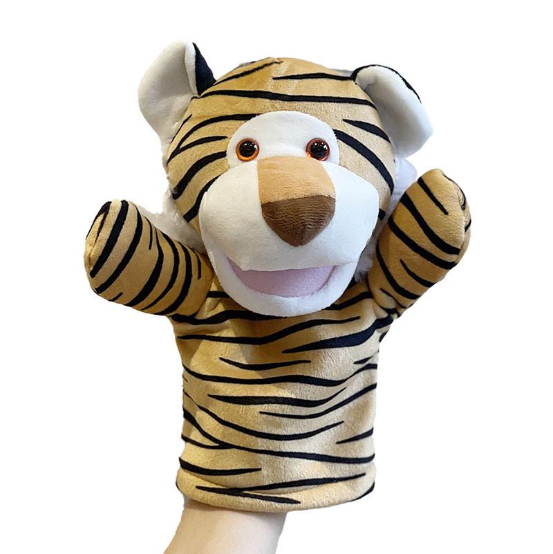 Cartoon Animal Plush Hand Puppet Panda Crocodile Doll Children Prop Performance