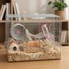 Acrylic Hamster Hideout 3 in 1 Sand Bath Box Tunnel System Small Pet House  Sleeping Den