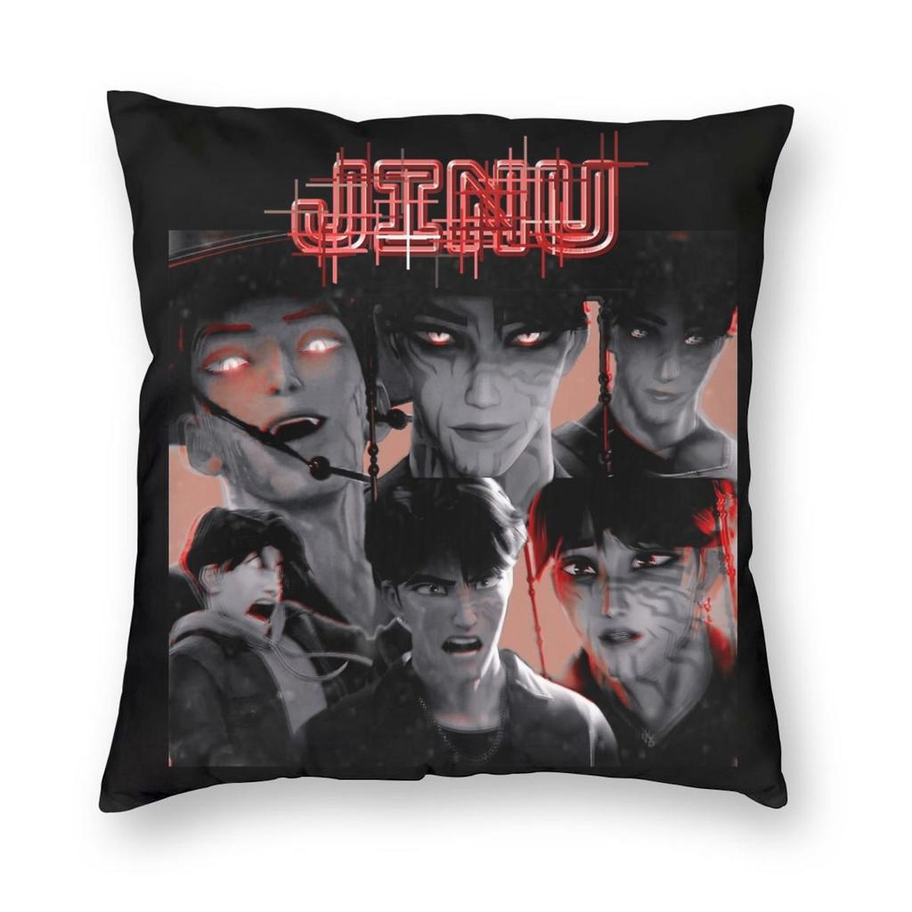 Huntrix Golden Zoey Rumi Mira KPop Dämonenjäger Kissenbezug Weicher Kissenbezug Dekorative Kissenhülle Zuhause Quadratisch 18''