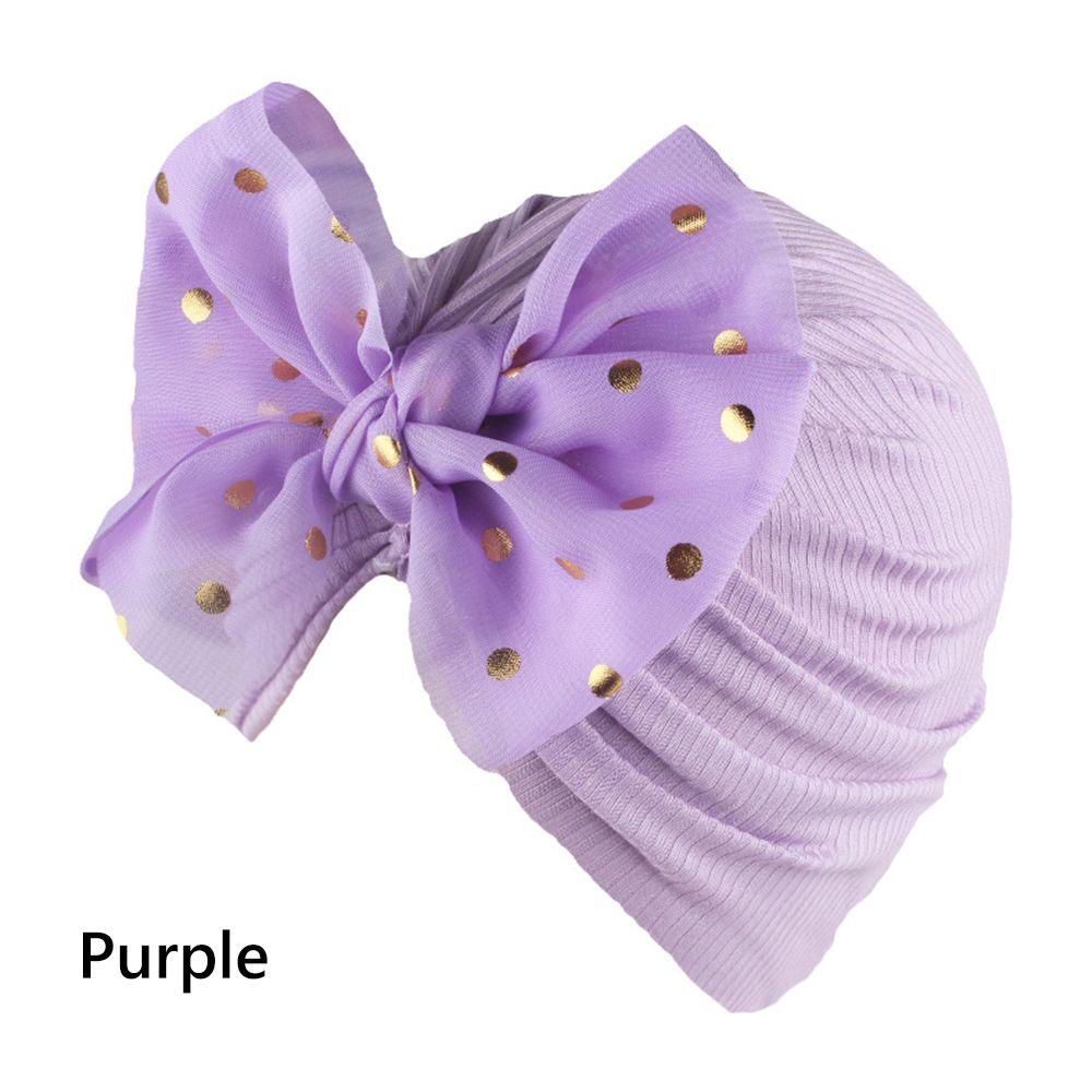 Soft Headwear Hair Accessories Infant Hospital Hat Head Wrap Baby Turban Hat Bowknot Beanies