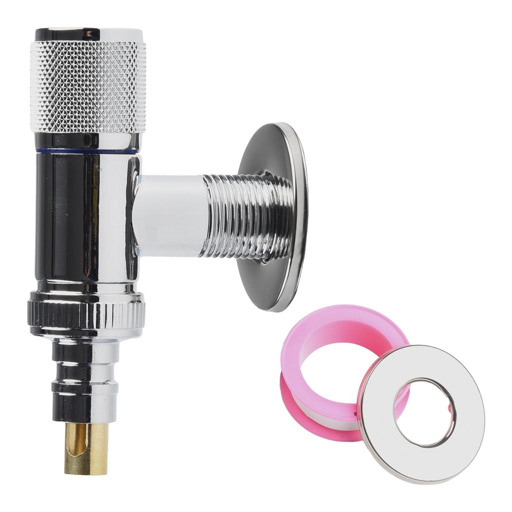 Vinkelventil för varmvattenberedare/duschhuvud G1/2 Vridströmbrytare