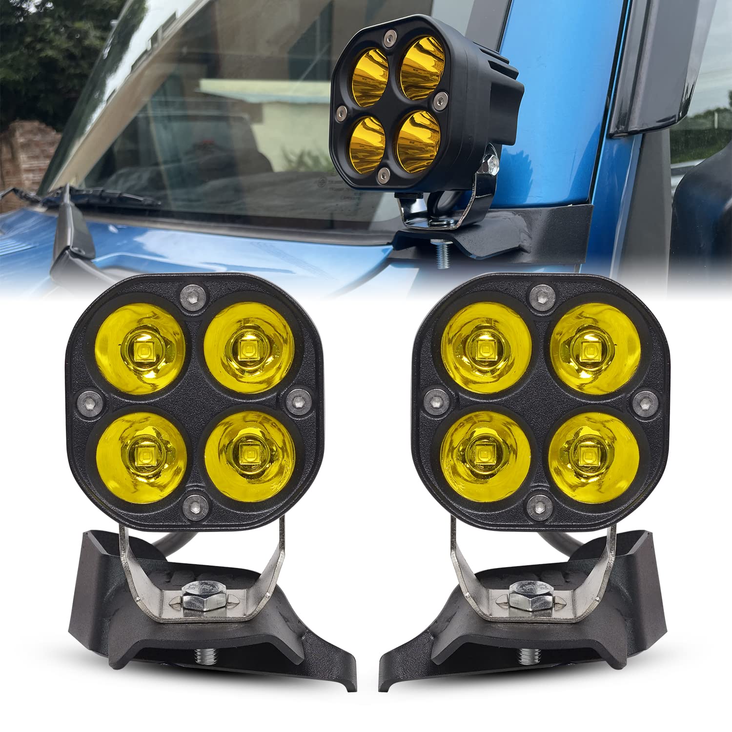 

Архаичные светодиодные лампы и кронштейны для нового Suzuki Jimny Jimny Sierra и включает комплект светодиодной подсветки решетки с дневными ходовыми огнями, предупредительным светом, противотуманными фарами и дымчатыми линзами