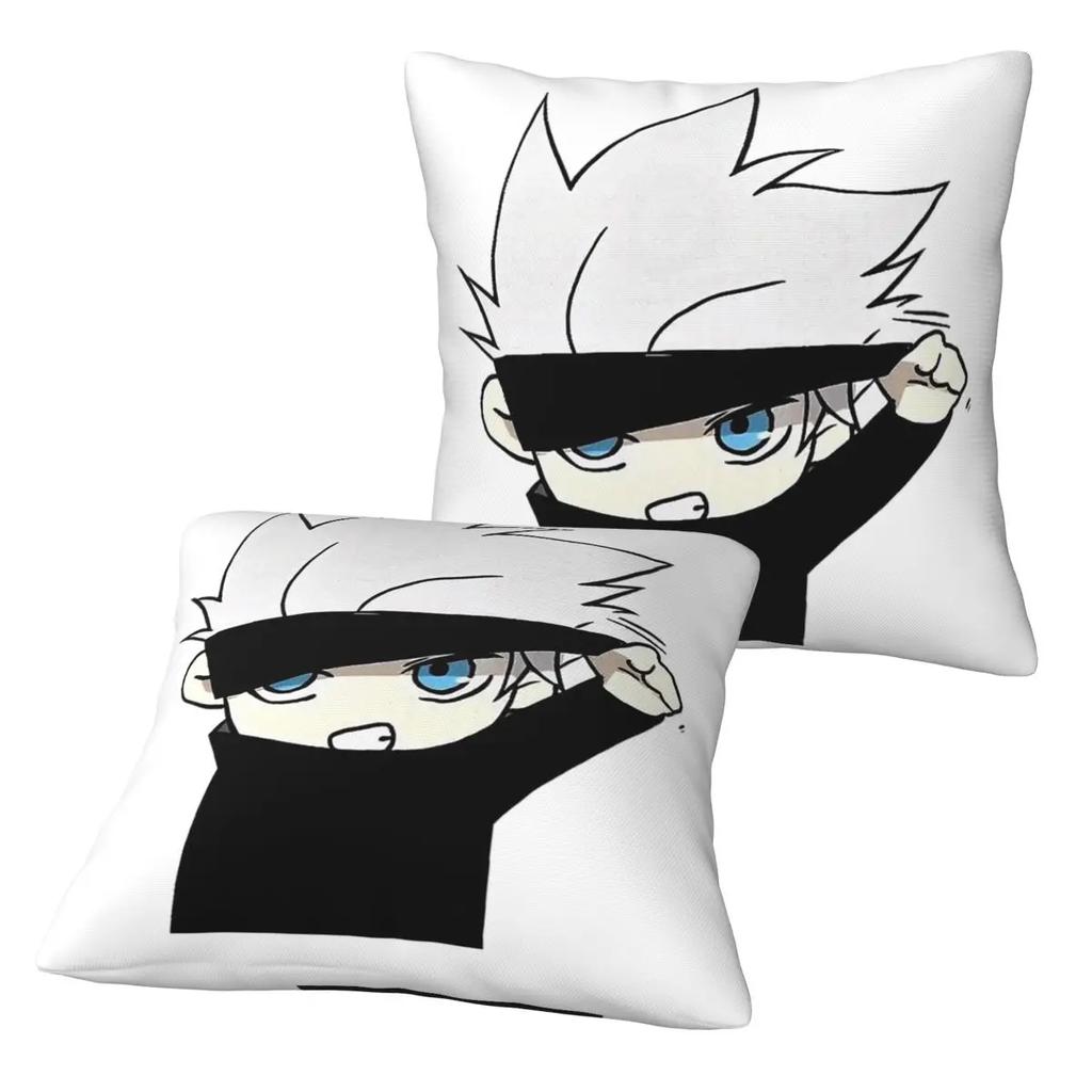 Gojo Manga Kawaii Japanese Anime 2 Pcs Square Pillowcase Pillow Cover Cushion Decor Comfort Throw Pillow For Home Car