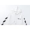Off-White 2025 Autumn and Winter New Graffiti Arrow Pattern Printed Hooded Sweatshirt for Men and Women