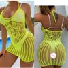 New Sexy Fishnet Long Dress Bobysuit Women Erotic Lingerie Dress Porno Babydolls Underwear Teddy Bodystockings Costumes For Sex