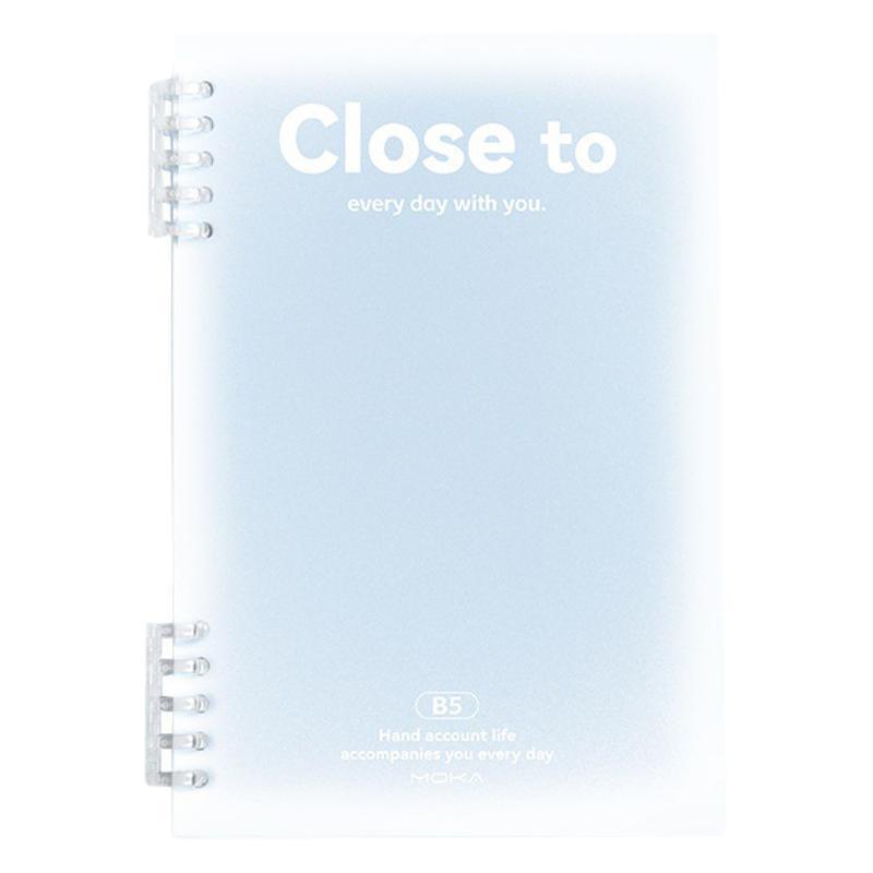 A5 Blush Coil Notebook: Detachable, Loose-leaf, Comfortable Grip, Ideal for Elementary Students' Diaries and Notes with Horizontal Lines.