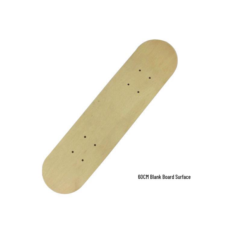 Solid Wood Kids Skateboard Deck - Double Kick DIY Graffiti Board for Art & Camping Table Accessories