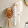 No Drill Wall Mounted Organizer Bathroom Shelf for Combs & Razors Adhesive Storage Rack Over The Sink