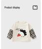 DUUDUU Spring 2026 Girls' Long Sleeve Baby T-shirt - Korean Style Fashion for Toddlers