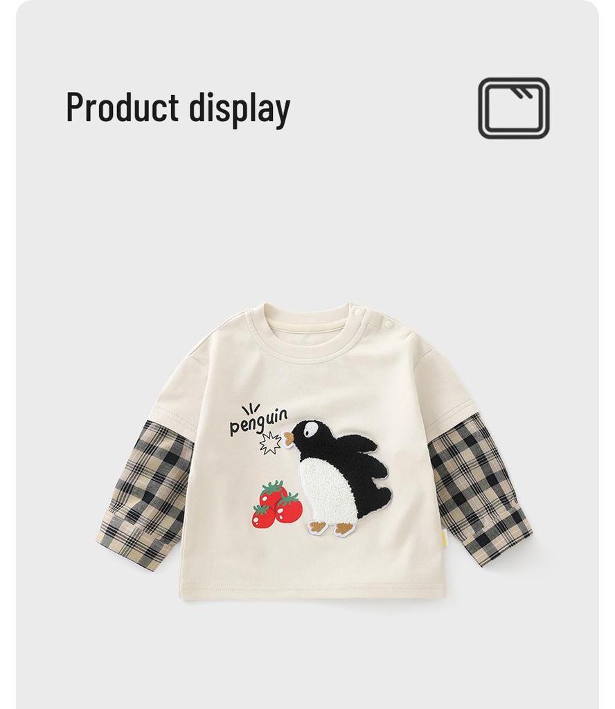 DUUDUU Spring 2026 Girls' Long Sleeve Baby T-shirt - Korean Style Fashion for Toddlers