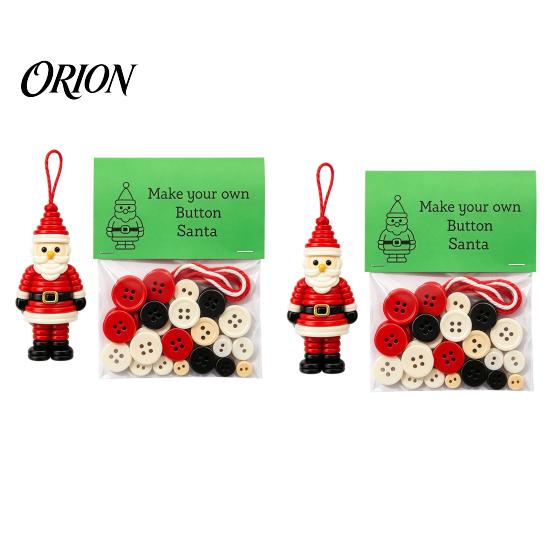 Christmas Decoration Materials for Crafts 2Pcs DIY Pendant Decoration, Plastic Hanging Ornaments with Santa Claus Snowman Angel Decor Shape, Tree Door