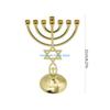 Y3NA 12 Tribes of Israel Menorah Jerusalem Candlestick 7 Branch Je Holder