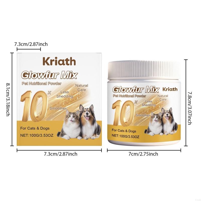 Pet Skin And Coat Care Supplements Powder With Vitamins Minerals For Dog Cats To Enhancing Furs Gloss and Softness