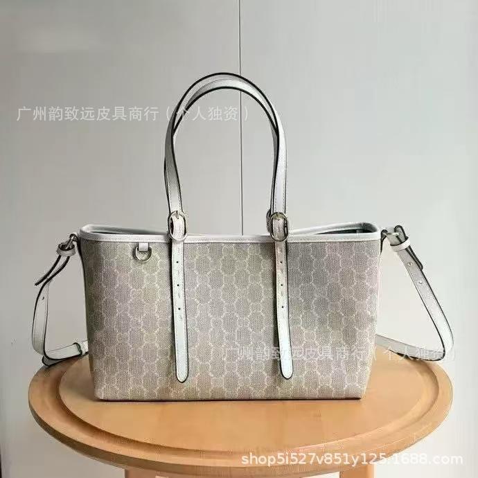 Niche light luxury ophidia inspired design, full of printed magnetic buckle single shoulder crossbody bucket bag simple